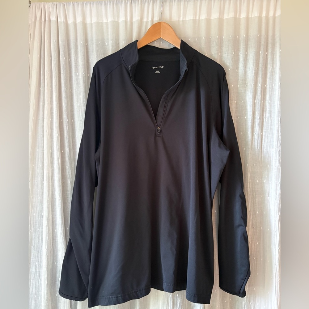 Sport-Tek Black Long Sleeve Quarter-Zip Shirt